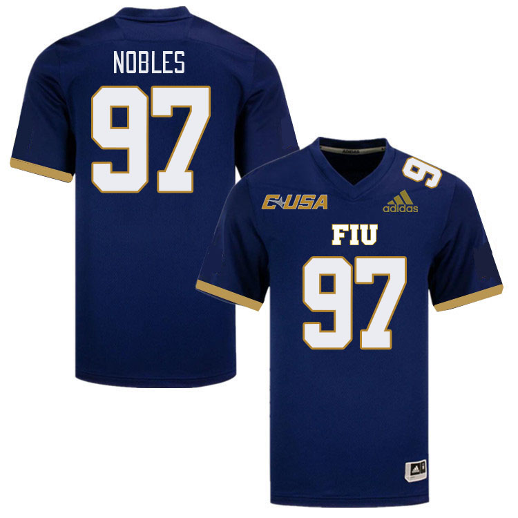 Men-Youth #97 Alex Nobles Florida International Panthers 2023 College Football Jerseys Stitched-Navy